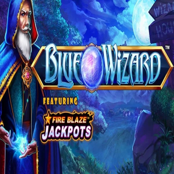 Try Blue Wizard Fire Blaze Jackpots slot by Rarestone Gaming on nomaspincasinos.com – logo image