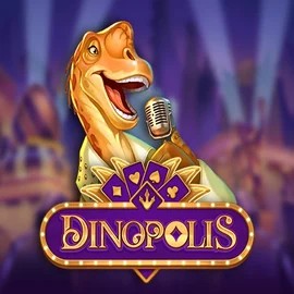 Dinopolis online game logo by Push Gaming on nomaspincasinos.com