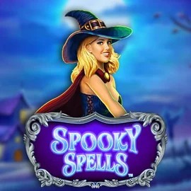 Spooky Spells online game logo by Novomatic on nomaspincasinos.com