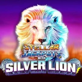 Stellar Jackpots with Silver Lion slot visual from Lightning Box Game available on nomaspincasinos.com